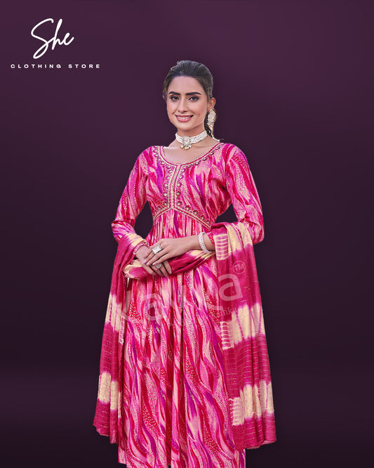 Kavya Zoya Pink Salwar Suit