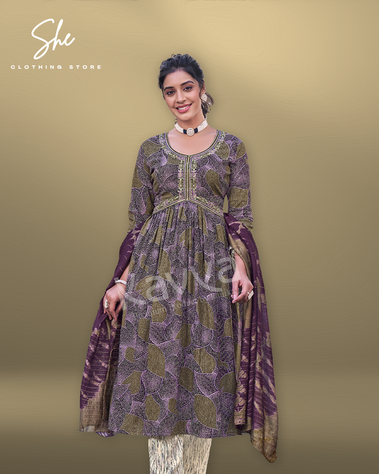 Kavya Zoya Violet Salwar Suit