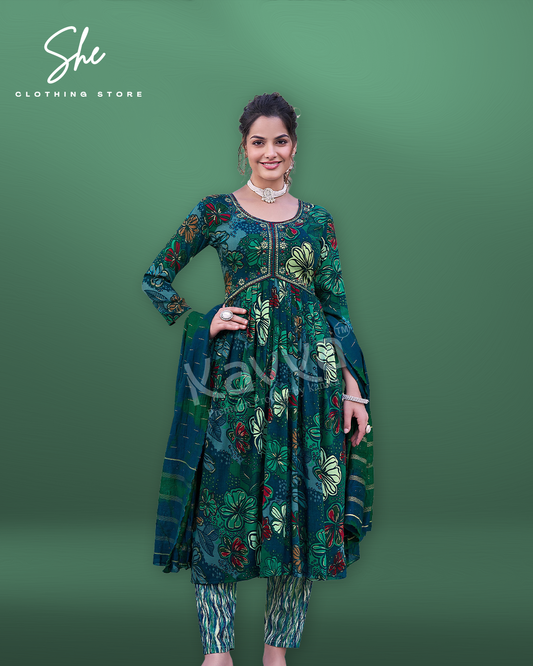 Kavya Zoya Blue Salwar Suit