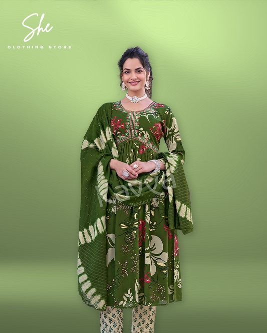 Kavya Zoya Green Salwar Suit
