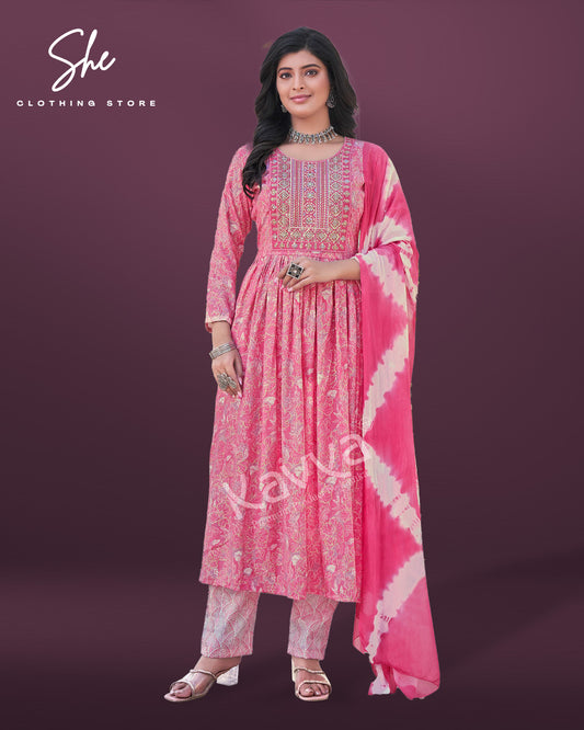 Kavya Jyotika Pink Salwar Suit