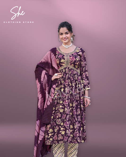 Kavya Zoya Purple Salwar Suit