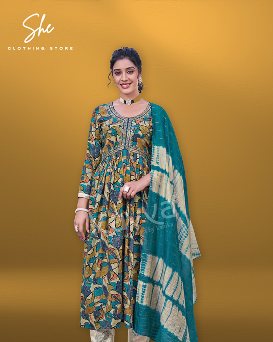 Kavya Zoya Turquoise Salwar Suit