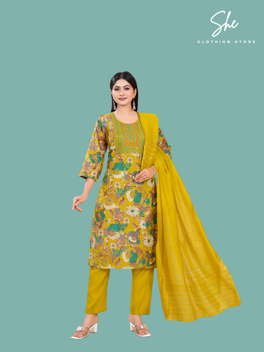 Tanvi Co-ord Set Vol.04 - Yellow
