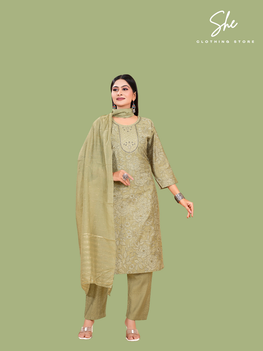 Tanvi Co-ord Set Vol.04 - Green